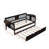 NicBex Twin/Full Size Daybed with Twin Size Trundle,Wood Day Bed Frame for Bedroom,Living Room,Apartment - 3 of 4