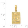 Black Bow Jewelry 14k Yellow Gold Key West Mile Marker Pendant - 4 of 4
