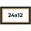 PosterPalooza | Panoramic Embellished Brown Picture Frame - UV Acrylic, Foam Board Backing, Hanging Hardware - 2 of 4
