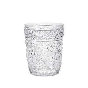 Paisley Acrylic Glasses Drinking Set of 4 DOF (13oz), Plastic Drinking Glasses, BPA Free Cocktail Glasses, Drinkware Set, Drinking Water Glasses - 1 of 1