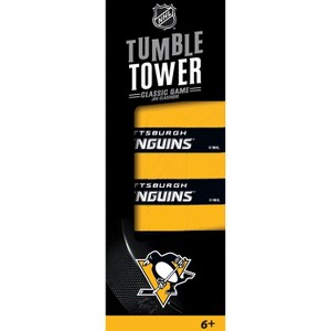 MasterPieces Real Wood Block Tumble Towers - NHL Pittsburgh Penguins - 1 of 4