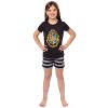 Harry Potter Girls' Wizarding World Hogwarts Crest Sleep Pajama Set Shorts Multicolored - 2 of 4