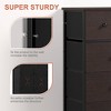 WOWLIVE 9 Dresser, Chest of Drawers with Wide 39'', Easy-Pull Fabric & Wood Dressers with Top - 4 of 4
