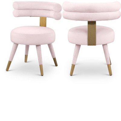 Meridian Furniture,Fitzroy Velvet Dining Chair, Set of 2