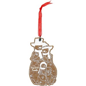 Pavilion Gift Company - Fur-Ever Family  - 4" Snowfamily Ornament - Decorative Objects - 1 of 4