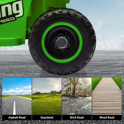 6V Green Kids Quad with Rechargeable Battery