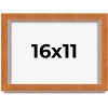 PosterPalooza | Flat Brown Picture Frame - UV Acrylic, Backing Board, Hanging Hardware Included - 2 of 4