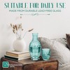 Elle Décor Vintage Night Bedside 33 oz. Water Carafe With Tumbler, 2-Piece Set, Elegant Pitcher and Matching Drinking Glass Doubles As Lid - 4 of 4