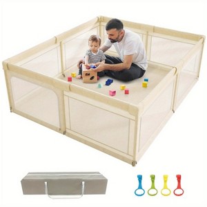 Fodoss 59x59in Baby Playpen – Safe and Durable Activity Fence for Babies and Toddlers, Indoor & Outdoor Use, Perfect for Playtime and Learning - 1 of 4