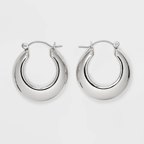 Target sterling deals silver hoop earrings