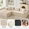 106" Modular Sectional Sofa, Cloud Sectional Couch, Modern Modular L-Shape Sofa Couch,Upholstered Couches for Living Room Bedroom - 4 of 4