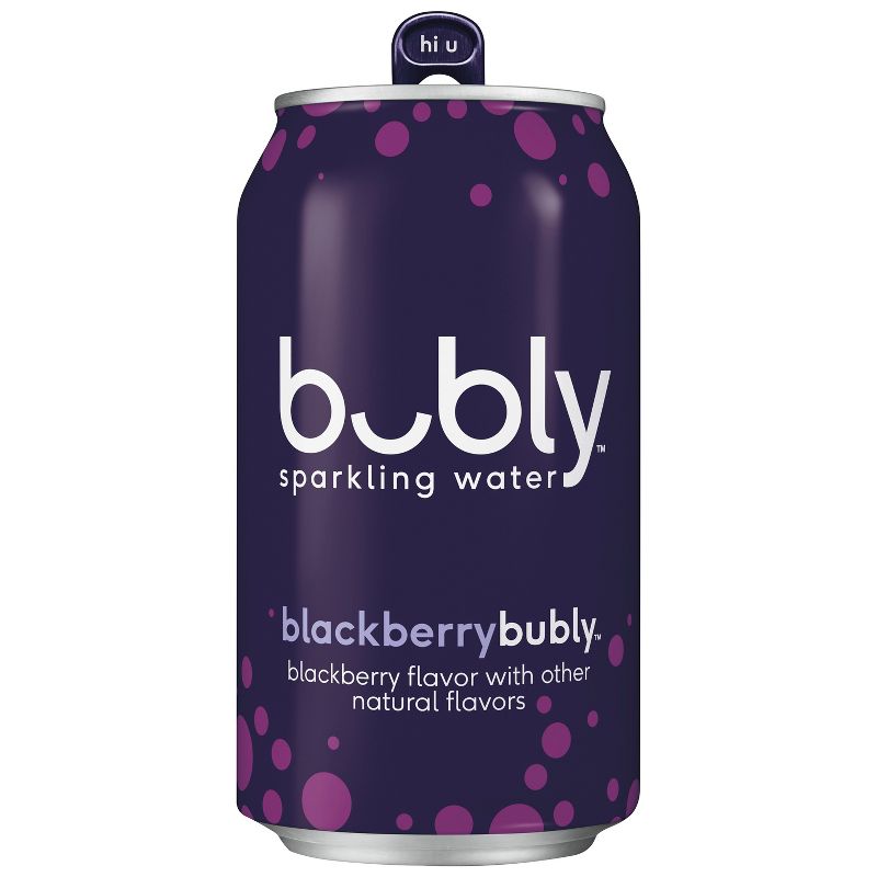 bubly Blackberry Sparkling Water - 8pk/12 fl oz Cans, 3 of 7