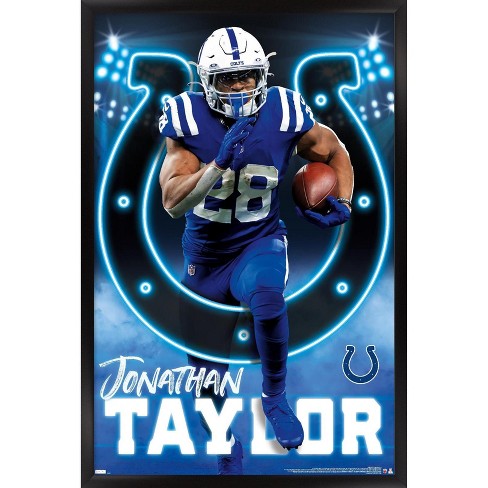 Trends International Nfl Indianapolis Colts - Jonathan Taylor 22 Framed  Wall Poster Prints : Target