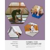 FDW Yoga Arts Mat Gymnastics Mat Wrestling Mat Tumbling Mat Gym Mat Folding Gymnastic Mat hick PU Leather Exercise Mat - 2 of 4