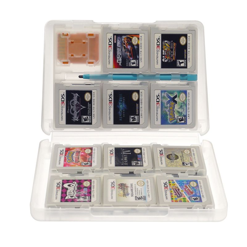 Insten 24-in-1 Game Card Case For Nintendo NEW 3DS / 3DS / DSi / DSi XL DSi LL / 3DS XL LL / DS / DS Lite NDS Game Storage Holder White, 2 of 7