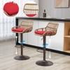 2Pcs Swivel Bar Stools With Footrest, Metal Frame, Up To 250 Lbs Load Bearing Capacity Retro Adjustable Height 35.04" To 42.9" Bar Chairs - 4 of 4