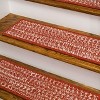 Colonial Mills Monterey Wool Tweed Stair Treads - Red 8"x28" (SET 4) - 2 of 4