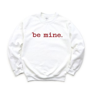Simply Sage Market Women's Graphic Sweatshirt Be Mine Typewriter - 1 of 4