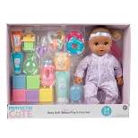 Perfectly Cute 24pc Baby Doll Deluxe Play and Care Set - Light Brown Hair