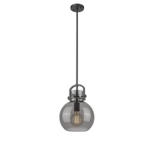 Newton Sphere - 1 Light Stem Hung Pendant In Industrial Style-15.38 Inches Tall and 10 Inches Wide - 1 of 1