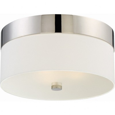 Crystorama Lighting Grayson 3 - Light Flush Mount in  Polished Nickel