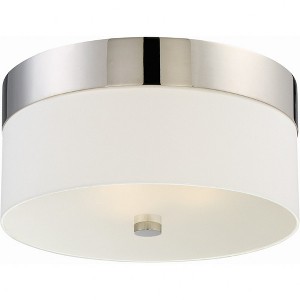 Crystorama Lighting Grayson 3 - Light Flush Mount in  Polished Nickel - 1 of 4