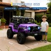 24V 2 Seater Ride On Truck,4WD Kids Electric Car W/Remote Control，Battery Powered Ride On Toy Car with Spring Suspension - 4 of 4