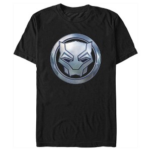 Men's Black Panther: Wakanda Forever Metallic Panther Icon T-Shirt - 1 of 4