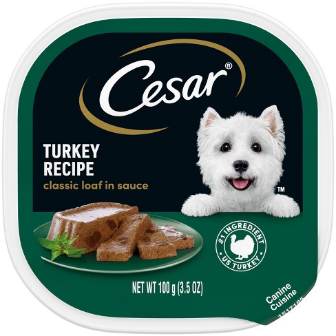 Cesar Loaf In Sauce Turkey Recipe Adult Wet Dog Food 3.5oz Target