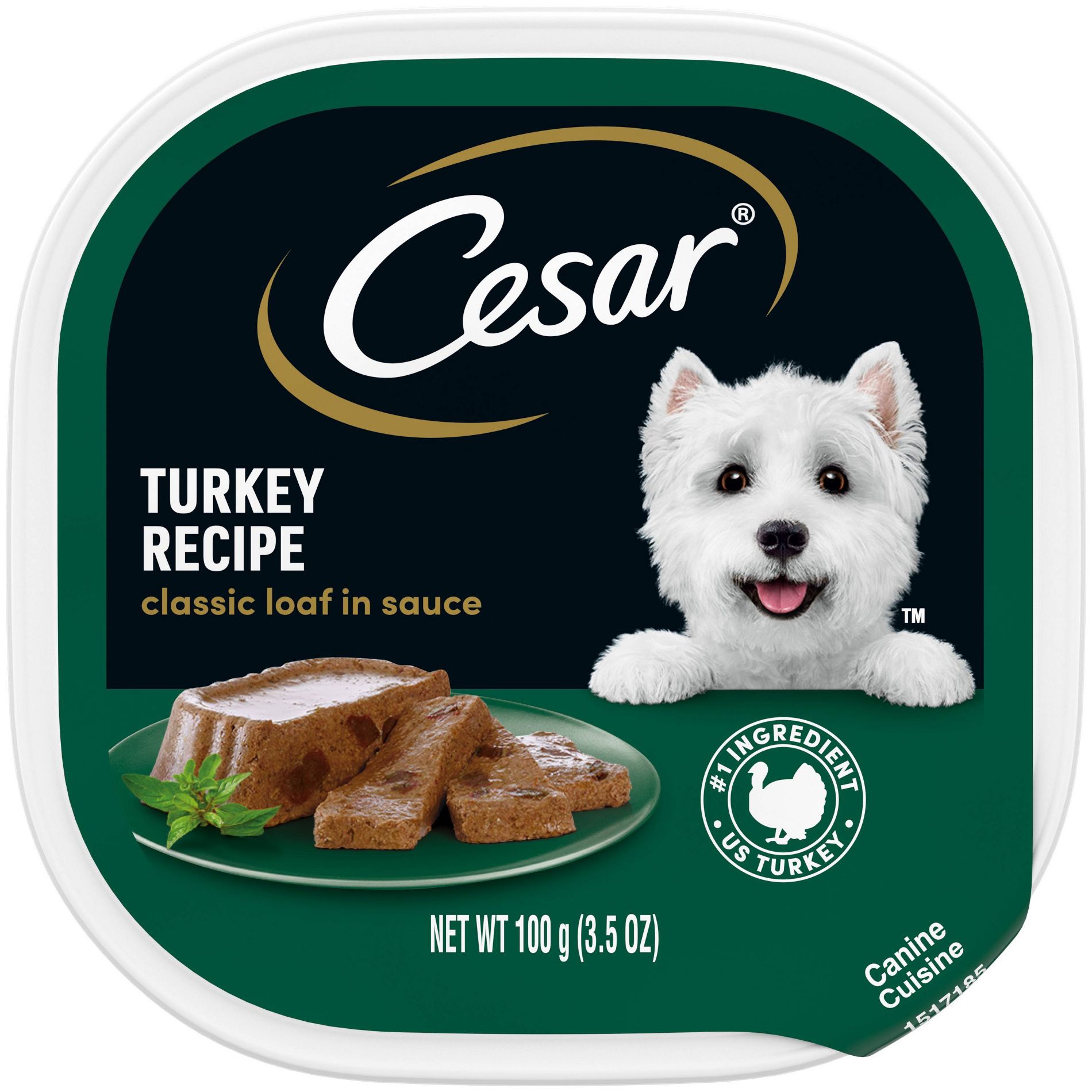 Cesar Classic Loaf in Sauce Turkey and Gravy Flavor Small Breed Wet Dog Food - 3.5oz