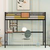ALEXOUN Metal Loft Bed Frame with Desk and Storage Bookshelf,Full-Length Guardrails and Ladders,for Teens Adults, No Box Spring Needed - 4 of 4