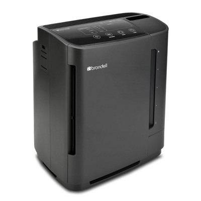 Brondell O2+ Revive True HEPA Air Purifier + Humidifier Black