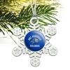 UNC Asheville Bulldogs Logo Metal Snowflake Christmas Tree Holiday Ornament - 2 of 3
