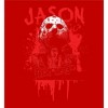 Friday The 13th Blood Splatter Jason Mask Crew Neck Short Sleeve Men's T-shirt - 2 of 2