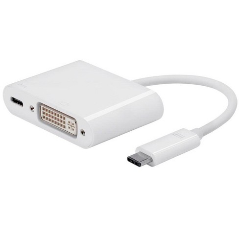 lavendel Marxisme Bek Monoprice Usb-c To Dvi And Usb-c (f) Dual Port Adapter, Compatible With Usb-c  Equipped Laptops, Such As The Apple Macbook And Google Chromebook : Target