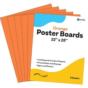 Poster Board Lightweight Craft Backing Boards for Presentations Office Sign Blank Painting Board Smooth Surface Poster Sheets for School - 1 of 4