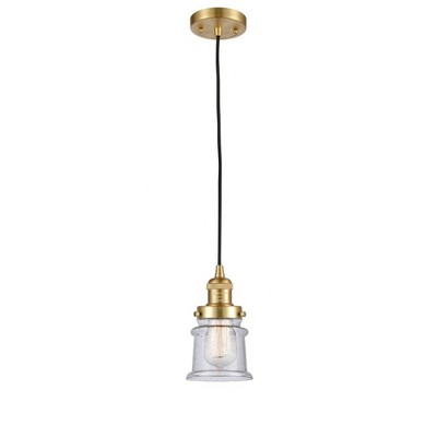 Canton - 1 Light Cord Hung Mini Pendant In Industrial Style-10 Inches Tall and 5.25 Inches Wide