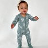 tiny knot co. Newborn, Infant Gender Neutral Buttery Soft Convertible Romper Foldover Mittens & Footies with Grippers TENCEL Modal One Piece Pajamas - 4 of 4