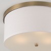Capital Lighting Midtown 3 - Light Flush Mount in  Aged Brass - 3 of 3