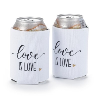 Hortense B. Hetwitt 2ct 'Love is Love' Beverage Holders - White