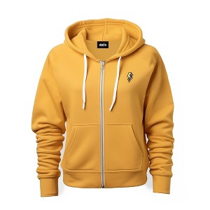 Dalix Lightning Bolt Glow in the Dark Embroidered Zip Hoodie Fleece Long Sleeve Pocket Warm Soft Mens - 1 of 4