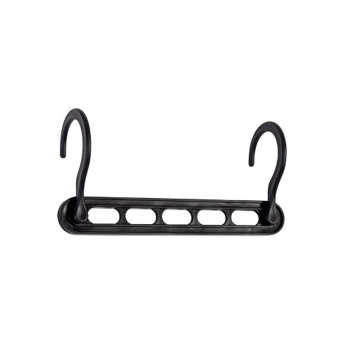 Honey-can-do 20pk Cascading Collapsible Black Plastic Hangers : Target