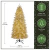 National Tree Company 7.5'/9'/10' Pre-Lit Platinum Metallic Artificial Christmas Tree Warm White Lights - 4 of 4