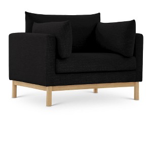 Meridian Furniture,Langham Linen Textured Fabric Chair - 1 of 4