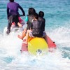 Costway 3-Person Inflatable Banana Boat with Boating and Water Sports Electric Air Pump - 4 of 4