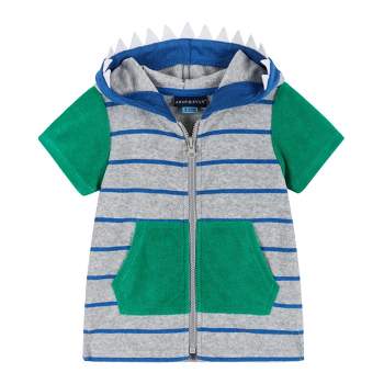 Andy & Evan  Infant  Terry Zip Up Hoodie Cover Up.