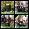 El Campo Portable Wax-Burning Fire Pit – Clean-Burning, No-Wood Fuel with 8-Hour Wax Refill – Compact and Durable for Camping, Travel, and Outdoor Use - 3 of 4