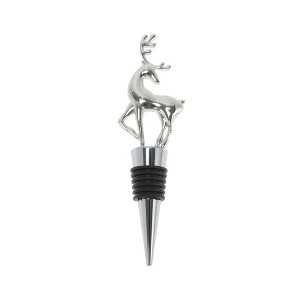 Unique Bargains Christmas Animal Bottle Stopper Zinc Alloy Aluminum Alloy TPR 5.04"x1.50"x0.79" 1 Pc - 1 of 3
