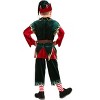 HalloweenCostumes.com Deluxe Boys Holiday Elf Costume - 2 of 3