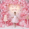 2Bunnies Girls Sparkly Sequin Butterfly Embellishment Tulle Birthday Party Dress - 3 of 4